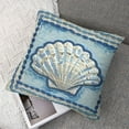 thumbnail image 4 of Under The Sea Collection Ocean Shell Accent and Throw Pillow Sofa Lumbar Cushion, Polyester, 4 of 7