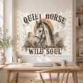 thumbnail image 5 of White Horse Portrait in Desert Mesas with Turquoise Bridle, Dreamy Boho for Western Decor Lovers, Soulful Horse Artwork, Birthday Gift Tapestry Wall Hanging for Bedroom and Living Room, 5 of 7
