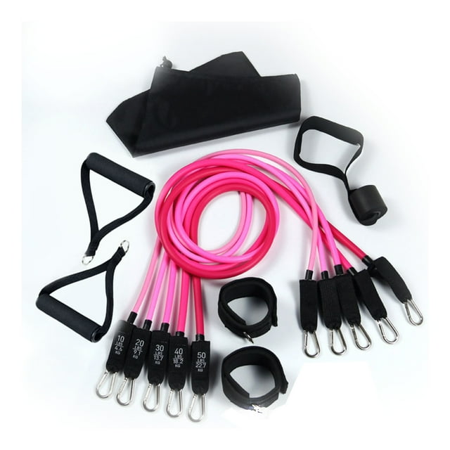 Bandas de resistencia, juego de bandas de ejercicio, bandas de fitness con anclaje para puerta, para entrenamiento en casa
