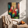 thumbnail image 4 of Geometric Pop Parrot Canvas Wall Art for Living Room Bedroom Ready to Hang, 4 of 5