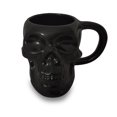 thumbnail image 1 of Taza de cerámica con diseño de calavera negra, 350 ml, para fanáticos del terror gótico, 1 of 2