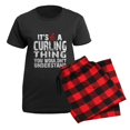 thumbnail image 5 of CafePress - Curling Thing Women's Dark Pajamas - Women's Short Sleeve Print T-Shirt and Pants Dark Cotton Pajama Set, 5 of 7