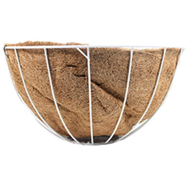 World Source Partners 507813 Wire Grow Basket With Coco Liner & 4 Wire