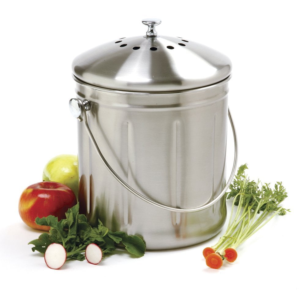 Norpro 1.5 Gallon Stainless Steel Compost Keeper by Norpro