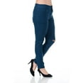 thumbnail image 2 of WX Womens Plus Size Distressed Knee Hole Ripped Stretch Jeans Skinny Twill Pants, 2 of 3