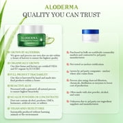 Aloderma Soothing Face Cream Made with 62% Organic Aloe Vera - Calming Facial Cream with Squalane & Vitamin E for Dry, Sensitive Skin - Reduces Redness, Helps Protect Damaged Skin, 50g/1.76oz
