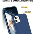 thumbnail image 3 of Entronix Silicone Case Compatible with iPhone 11, Protective Cover, Navy Blue, 3 of 6