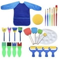 thumbnail image 1 of 25PCS Sponge Painting Brushes Kit Assorted Paint Craft Brush Paint Sponge Tool, 1 of 10
