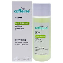 Fruit AHA Mix and Caffeine Green Tea Resurfacing Toner - All Skin Types by mCaffeine for Unisex - 5.07 oz Toner