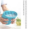 thumbnail image 3 of Molde De Hielo De Cubo De Hielo De Silicona Con Tapa, Cubo De Hielo De Ahorro De Espacio Portátil Para Fabricante De Cubos De Congelador Yuarrent HA023900-00, 3 of 7