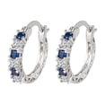 thumbnail image 2 of Fiudx Anillo de Diamantes Azules, Elegante Banda de Cristal Azul con Incrustaciones, Elegante Diseño de Acero Inoxidable, Perfecto para Reuniones o Fiestas En Casa, Gran Regalo para La Familia, Acces, 2 of 6