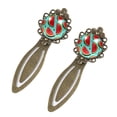 thumbnail image 2 of Watermelon Vintage Copper-Colored Lace Bookmarks: Stylish Stainless Steel Reading Accessories for Book Lovers - Set of 2, 2 of 5