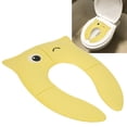 thumbnail image 1 of Con Bolsa de Almacenamiento Cubierta de Asiento de Inodoro Plegable de Alta, Cubierta de Asiento de Baño de Búho Duradera, Para Niños, Viajar al Baño de Adrenamiento, 1 of 7