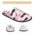 thumbnail image 3 of Honeii pink fish hearts Print Furry Slippers Bedroom Slippers for Women and Men Fuzzy Plush Comfy Faux Fur Lined Slide Shoes -Large, 3 of 8