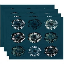 Simply Daisy 18" x 14" Gypsy Floral 2 Floral Print Placemats, Set of 4