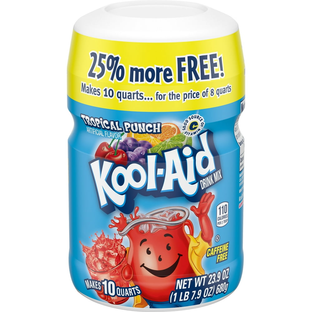 Kool-Aid Sugar-Sweetened Tropical Punch Artificially Flavored Powdered