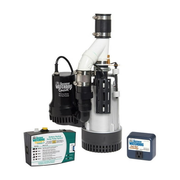 Basement Watchdog Big Combo Connect 1/2 HP Primary Sump Pump System with Wi-Fi