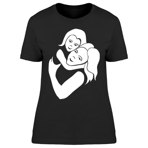 Mom And Daughter Happy T-Shirt Women -Image by Shutterstock, Female 3X-Large