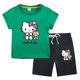 thumbnail image 3 of Hello Kitty nueva ropa para niños, Tops de algodón para niñas, pantalones cortos, traje de dos piezas, pantalones casuales de cinco puntos para niños + conjunto de Camiseta de cuello redondo, 3 of 5