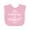 AD-Pink, variant on Inktastic Daughter of the Bride Roses and Leaves Boys or Girls Baby Bib