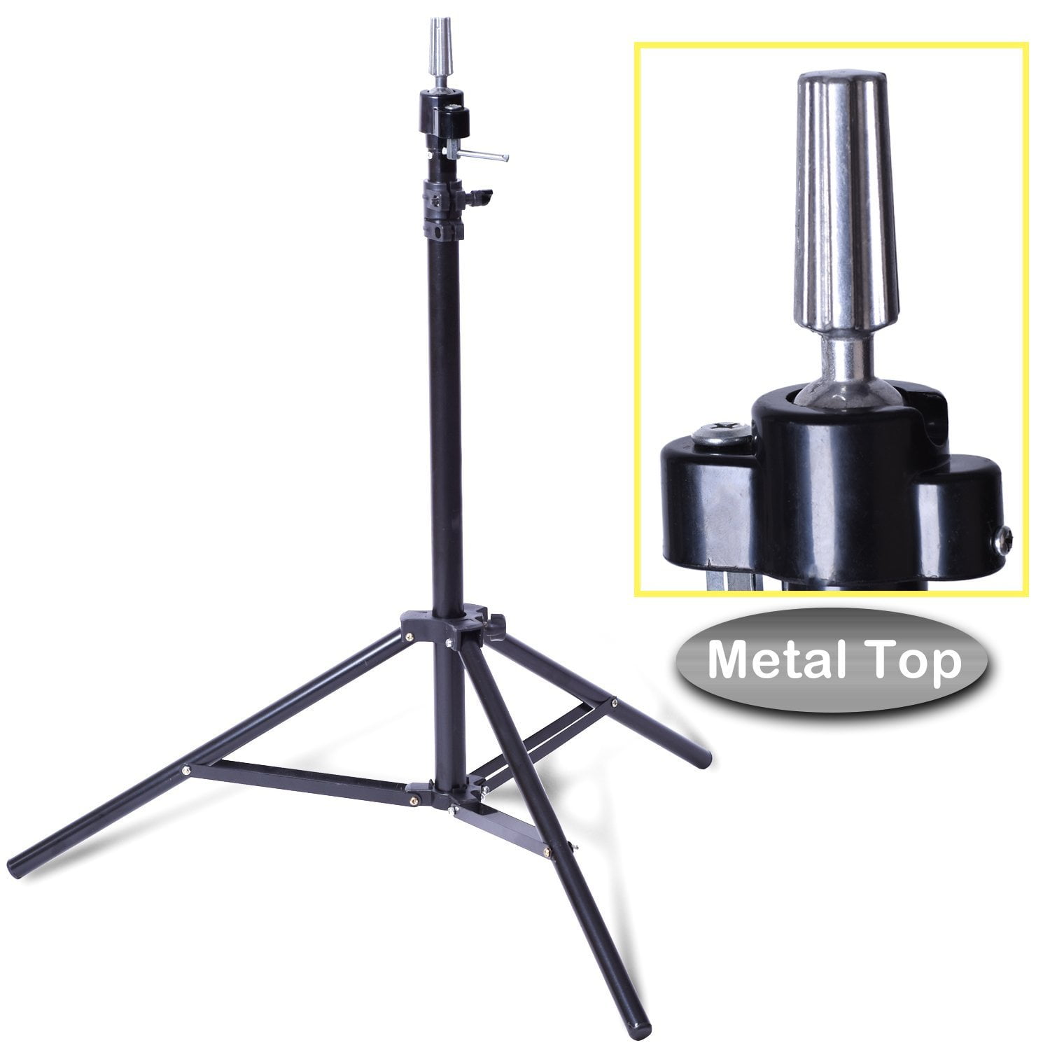 Smilco Adjustable Wig Mannequin Head Tripod Stand for Hairdressing