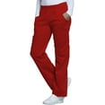 thumbnail image 3 of Cherokee Workwear Core Stretch Women's Scrubs Pant Mid Rise Pull-On Cargo 4005, 3 of 5