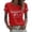 Red, variant on Women's Graphic Print T-Shirt Patriotic Union Jack Short Sleeve Round Neck Casual Summer Tee for Holiday