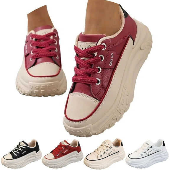Women's Fashion Chunky Platform Walking Shoes | Breathable, Anti-Slip & Comfortable | Casual Sneakers