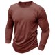 thumbnail image 5 of Blusas y camisas de manga larga con cuello redondo para hombre, estilo casual, de moda, de alta elasticidad, de manga larga, transpirables, de poliéster y algodón., 5 of 7