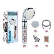 Tatum88Shower, anti-limestone shower, filter water-saving high-pressure ion filter system (5-piece set)