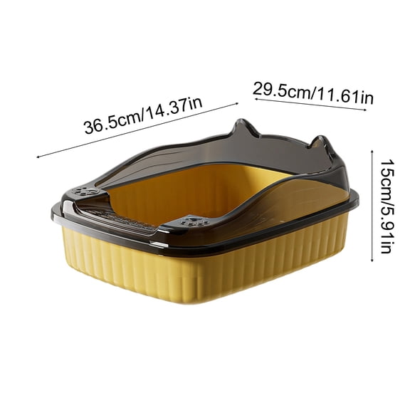 Cat Litter Box, Large Cats Litter Box Banding Out Proof Spillage Proof Cats Litter Box Pet Supplies Cats Litter Box