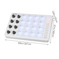 thumbnail image 6 of Beat Keyboard Machine White ABS for Music Making with Versatile Knobs and Rgb Pads, 6 of 7