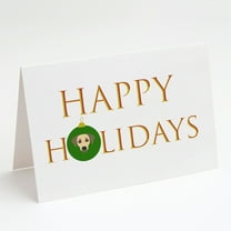 Sato Dog Happy Holidays Christmas Greeting Cards and Envelopes Pack of 8 7 in x 5 in