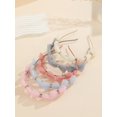 thumbnail image 2 of 5pcs/Set Goddess Style Fabric Mesh Bowknot Decor Hairbands, 2 of 4