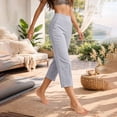 thumbnail image 6 of Pants for Women Casual Work Stretchy Slim Fit Trousers Office Slacks with Pockets, 6 of 6
