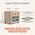 thumbnail image 6 of 6-in-1 Air Fryer & Toaster Oven with Steam Infusion, Compact, Countertop Friendly, Fast Preheat, Multifunctional, Air Fry, Toast, Roast, Bake, Reheat & Broil, Steam, 6 of 6