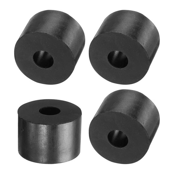 4 Packs Rubber Spacers 30mm OD, 10mm ID, 20mm Height Round Anti Vibration Spacer Thick Rubber Washers