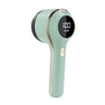 thumbnail image 4 of Quitapelusas eléctrico, afeitadora de telas multiusos, capacidad de pelusa de 130ml, eliminador de pelusas recargable con 6 hojas para ropa de cama y , Verde Macarena Removedor eléctrico, 4 of 8