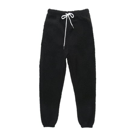 

Carolilly Women Pajama Pants Warm Fleece Lounge Pants Sleepwear Bottoms Trousers with Pockets