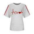 thumbnail image 4 of T-Shirt à Manches Courtes pour Femmes Seductiva 50 % de Rabais Liquidation Été 2025 T-Shirt Imprimé Baseball pour Femmes, 4 of 4