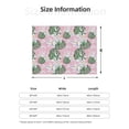 thumbnail image 5 of Rateoe Lilies Flowers Pattern Flannel Throw Blanket, Ultra-soft Blanket for Bed, Couch, Car, Hypoallergenic Anti-pilling blanket-60"x50"(Horizontal), 5 of 6