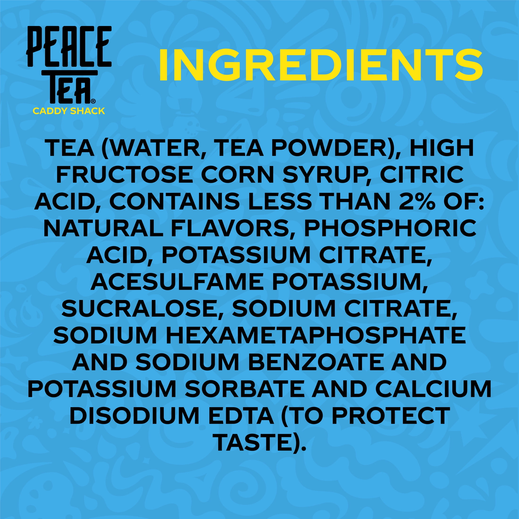 Peace Tea Caddy Shack Lemon-Flavored Canned Iced Tea, 16 fl oz