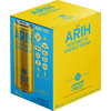 ARIH Postbiotic Energy Drink, Zero Sugar Clean Energy Drink with 100mg Natural Caffeine, Lemon Crest, 12 fl oz, 4 Pack