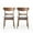 Dark Gray/Walnut, variant on GDFSTUDIO Mid Century Modern Fabric Upholstered Rubberwood Dining Chairs, Set of 2, Dark Gray and Walnut