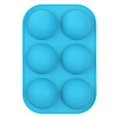 thumbnail image 1 of CARBONLIKE Semicircle 6 Cavity Small Cake Moldes para hornear antiadherentes Silicona Chocolate Candy LingWen 8390606483515, 1 of 1