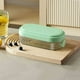 thumbnail image 2 of Molde de bloque de hielo estilo de prensa de grado alimenticio | Máquina para hacer cubitos de hielo para el hogar con tapa | Liberación con un clic | Caja de almacenamiento de plástico transparente, 2 of 5