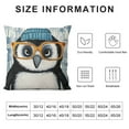 thumbnail image 5 of GOSMITH I Like You A Lottle, It's Like A Little, Except A Lot Decorative Throw Pillow Case Funny Glasses Penguin Decor Home Decor Cushion Cover, Penguin Love Gifts, Gift Boyfriend, Husband, 5 of 5