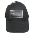 thumbnail image 3 of Dark Grey USA American Flag Patch Black Embroidered Baseball Cap Hat 610C, 3 of 6