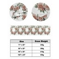 thumbnail image 6 of Xipuska Retro Flower Bed Runners for Cal King Size Bed, Decorative Bed Throws for Foot of Bed, Pastoral Pastel Pink Rose Floral Leaf Bed Runner Sofa Throw Bedding Scarf Protector Slipcover, 6 of 6