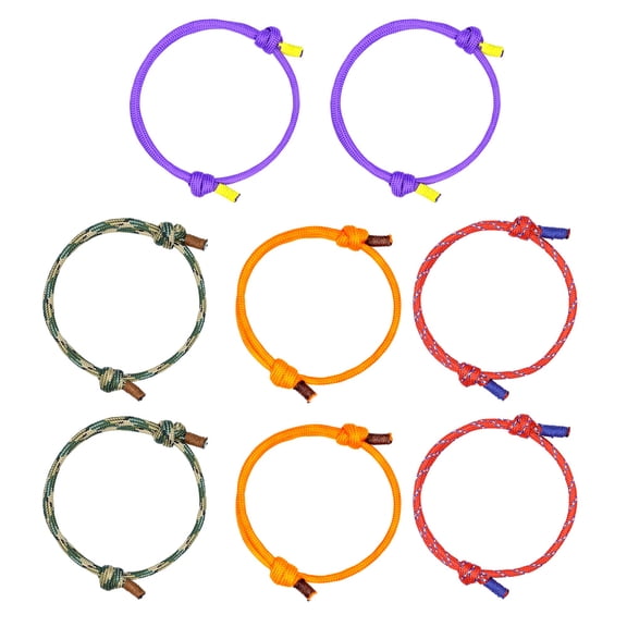 8pcs Rope Bracelet for Men and Women, Adjustable Nautical String Bracelet for Sailors, Surfers and Outdoor Lovers